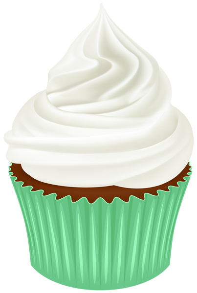 This png image - Cupcake Green PNG Transparent Clipart, is available for free download