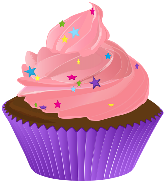 Cupcake Purple PNG Transparent Clip Art | Gallery Yopriceville - High ...