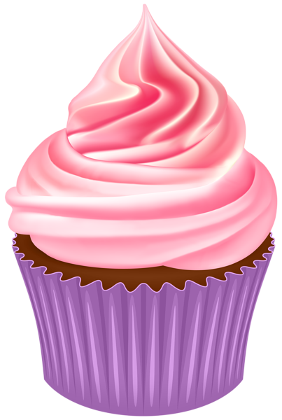 Cupcake Purple PNG Transparent Clipart | Gallery Yopriceville - High ...