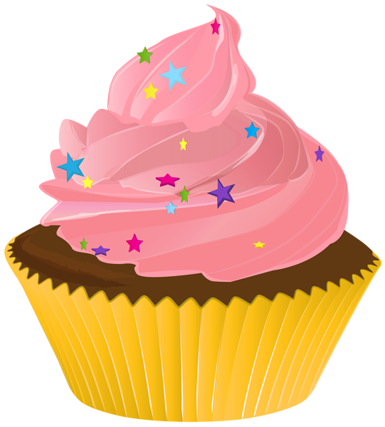 Cupcake Yellow PNG Transparent Clip Art | Gallery Yopriceville - High ...