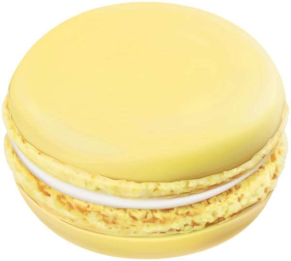 This png image - French Macaron Yellow PNG Clipart, is available for free download