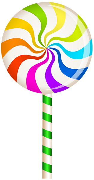Multicolor Swirl Lollipop PNG Clip Art Image | Gallery ...