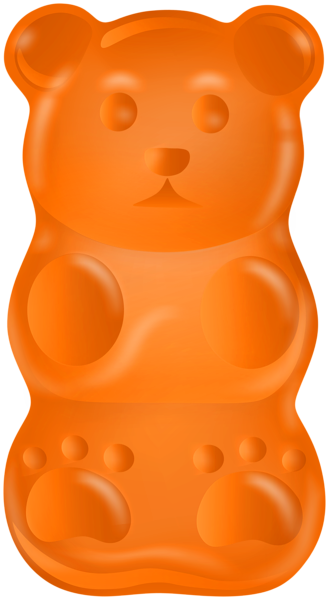 This png image - Orange Gummy Bear PNG Clipart, is available for free download
