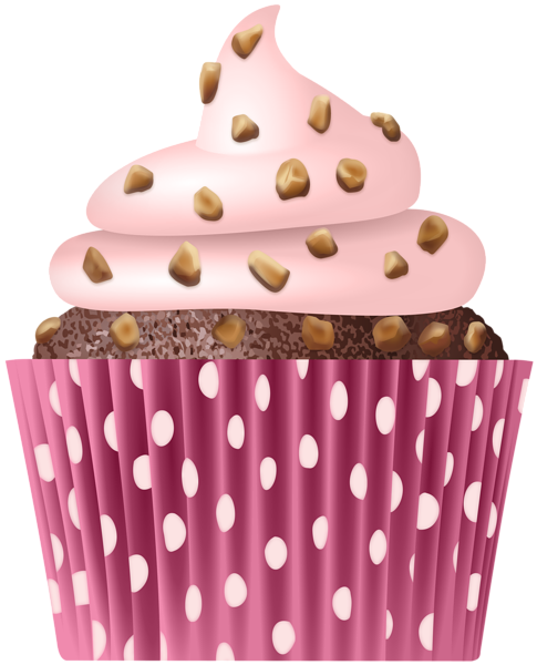 This png image - Pink Cupcake PNG Transparent Clipart, is available for free download