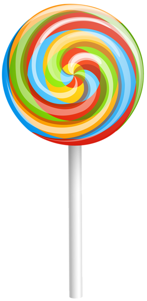 This png image - Rainbow Swirl Lollipop PNG Clip Art Image, is available for free download