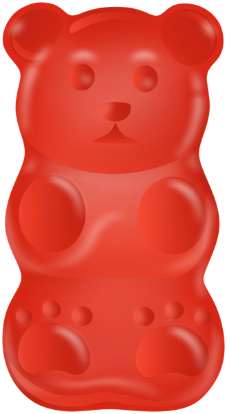 This png image - Red Gummy Bear PNG Clipart, is available for free download