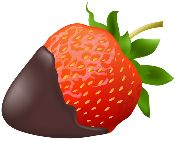 This png image - Strawberry with Chocolate PNG Clip Art Image, is available for free download