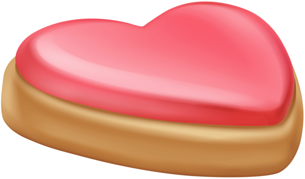 This png image - Sweet Heart with Cream Clip Art, is available for free download
