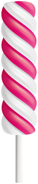This png image - Swirl Pink White Lollipop PNG Clipart, is available for free download
