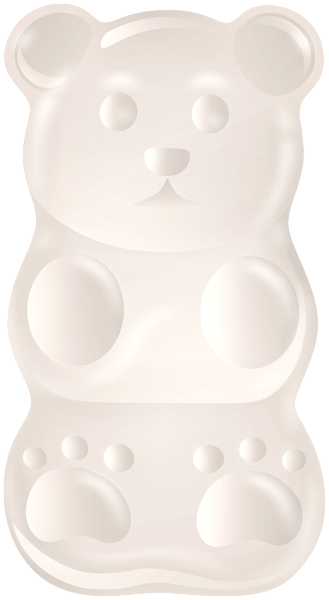 This png image - White Gummy Bear PNG Clipart, is available for free download
