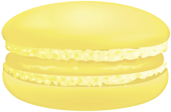 This png image - Yellow French Macaron PNG Clipart, is available for free download