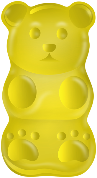 This png image - Yellow Gummy Bear PNG Clipart, is available for free download