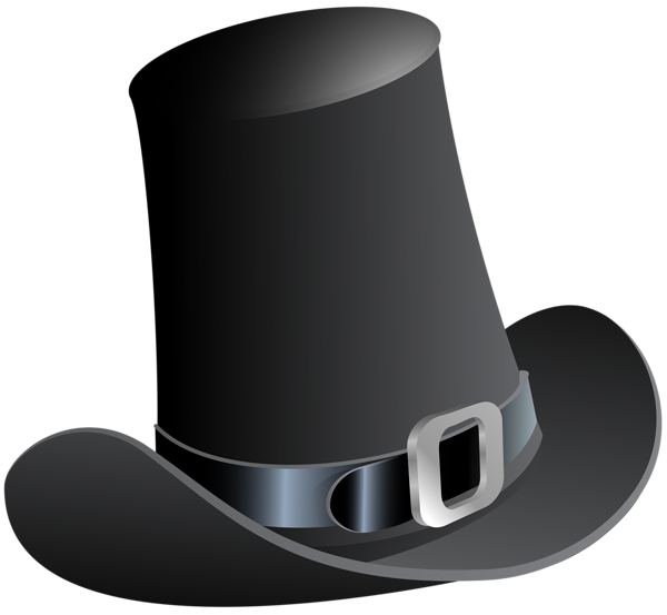 This png image - Black Pilgrim Hat PNG Clip Art Image, is available for free download