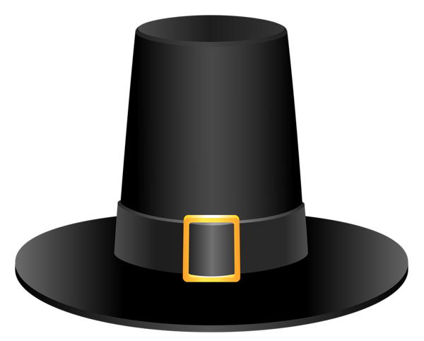 This png image - Black Pilgrim Hat Picture, is available for free download