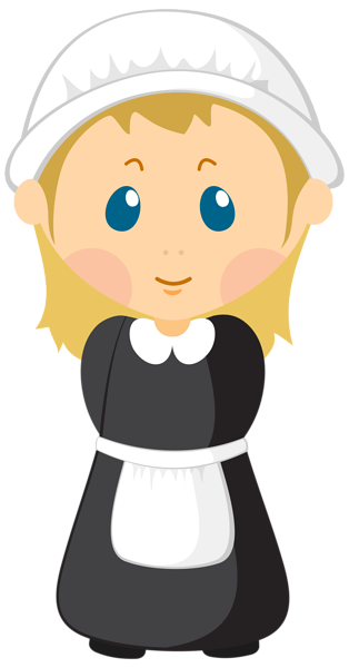 This png image - Girl Pilgrim PNG Clipart Image, is available for free download