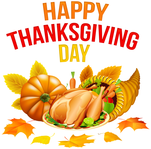 This png image - Happy Thanksgiving Day PNG Clipart, is available for free download