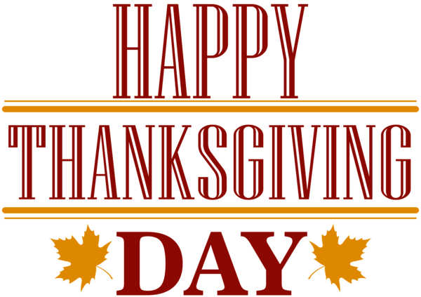 Happy Thanksgiving Day Text PNG Image | Gallery Yopriceville - High ...