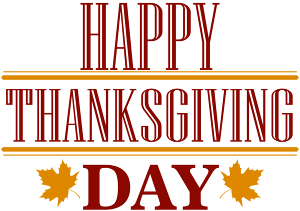 This png image - Happy Thanksgiving Day Text PNG Image, is available for free download