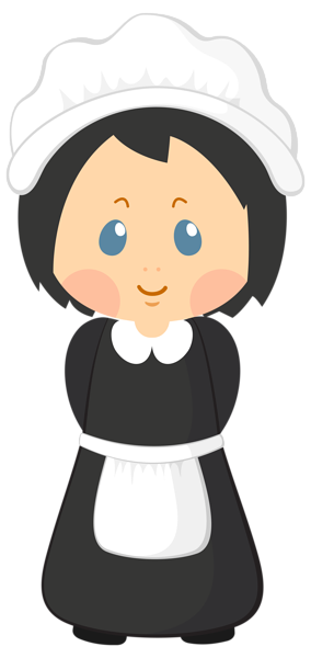 This png image - Pilgrim Girl PNG Clipart Image, is available for free download