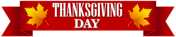 This png image - Thanksgiving Day Banner Transparent PNG Clip Art Image, is available for free download