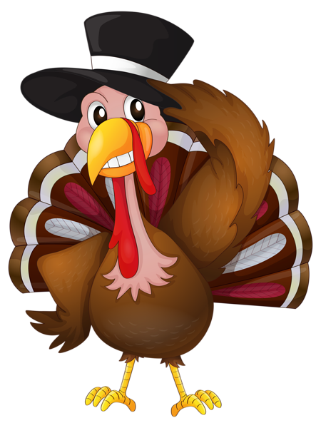 This png image - Thanksgiving Turkey with Hat PNG Clip Art Image, is available for free download