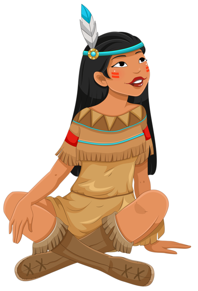 This png image - Transparent Native American Girl PNG Clipart, is available for free download