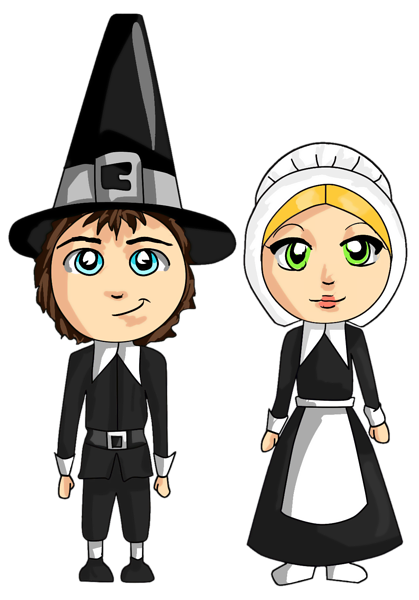 This png image - Transparent Pilgrims PNG Clipart, is available for free download
