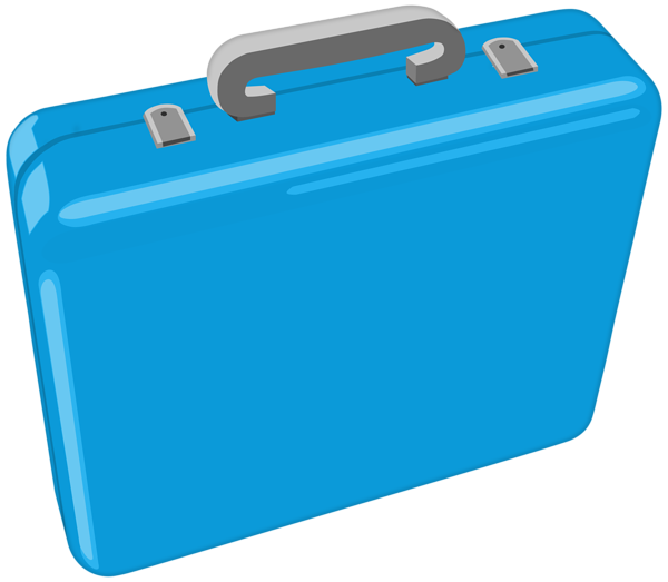 This png image - Blue Suitcase PNG Transparent Clipart, is available for free download