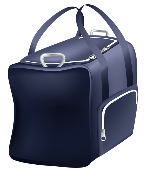 Blue Travel Bag PNG Clip Art Image | Gallery Yopriceville - High-Quality Images and Transparent ...