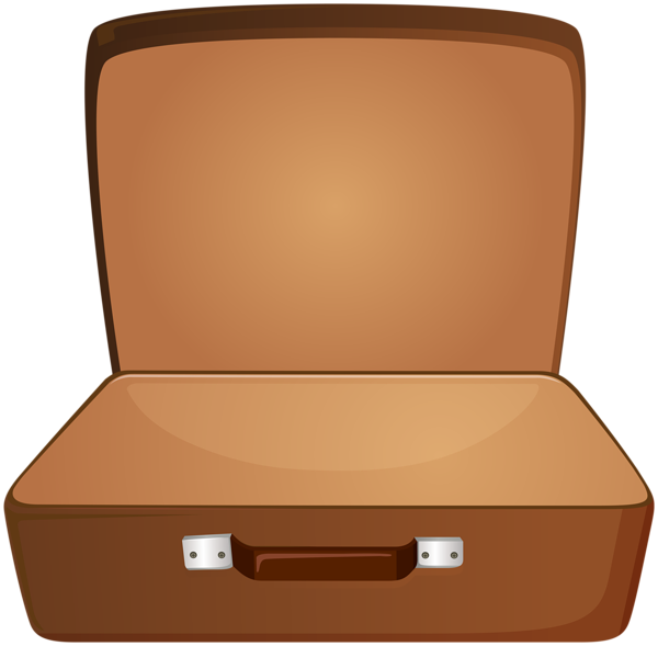 This png image - Brown Open Suitcase PNG Clipart, is available for free download