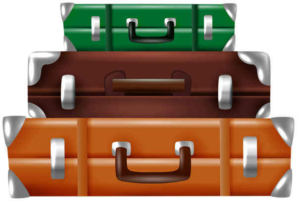 This png image - Bunch of Suitcases PNG Clipart, is available for free download