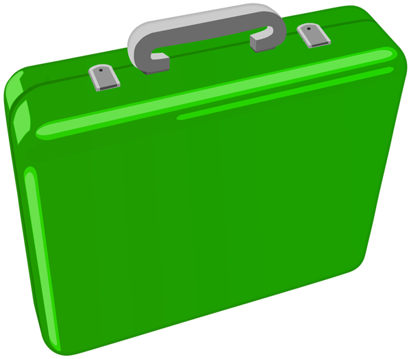 This png image - Green Suitcase PNG Transparent Clipart, is available for free download