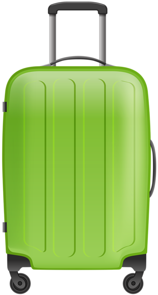This png image - Green Trolley Bag Clip Art Image, is available for free download