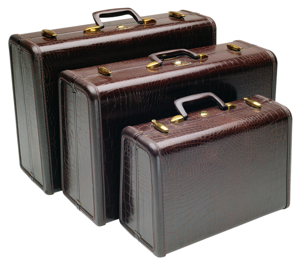 This png image - Leather Suitcases PNG Clipart Picture, is available for free download
