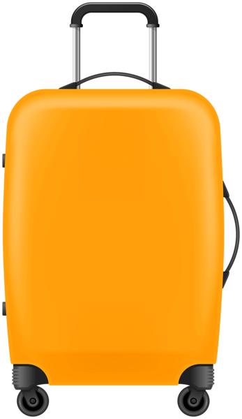 This png image - Orange Trolley Bag PNG Clipart, is available for free download