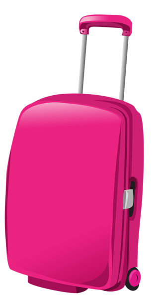 This png image - Pink Travel Bag PNG Clipart Picture, is available for free download