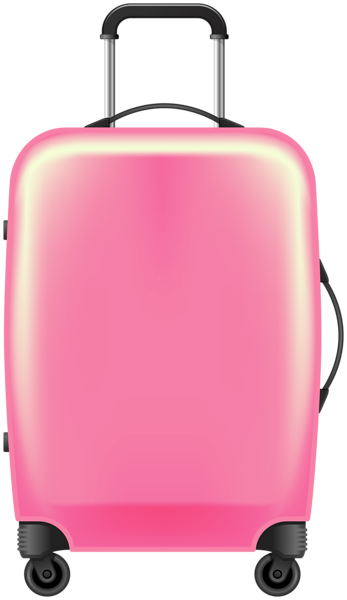 This png image - Pink Trolley Bag PNG Clipart, is available for free download