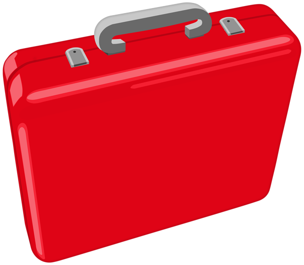 This png image - Red Suitcase PNG Transparent Clipart, is available for free download