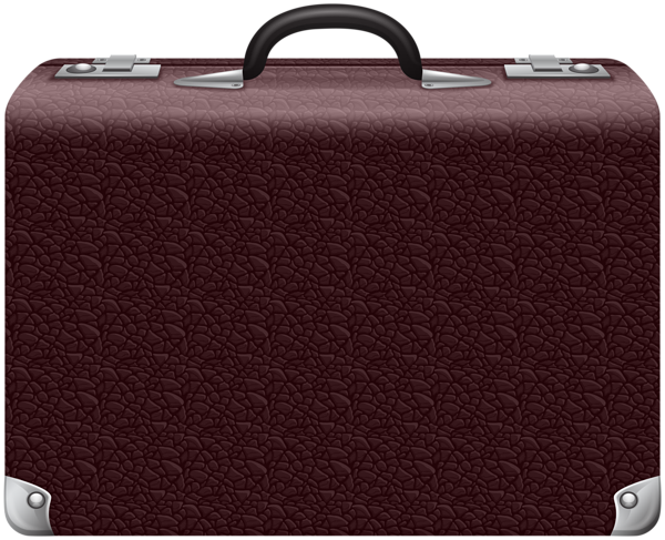 This png image - Suitcase Dark Brown PNG Clipart, is available for free download