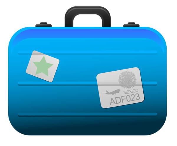 This png image - Transparent Blue Suitcase PNG Clipart Picture, is available for free download