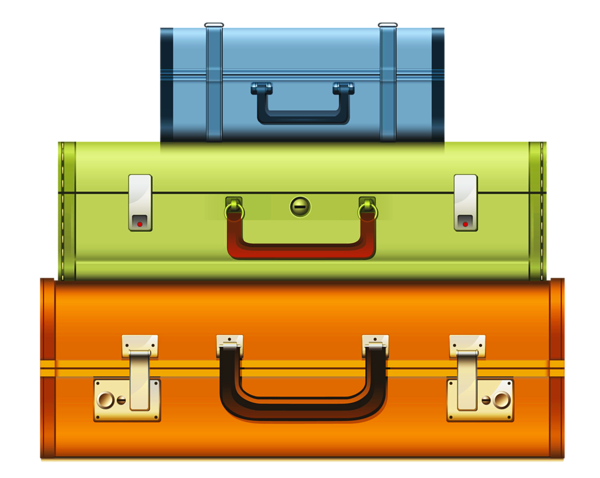 Transparent Suitcases PNG Clipart Picture | Gallery Yopriceville - High ...