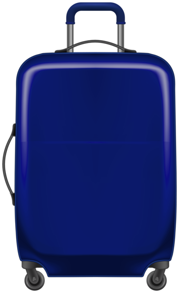 This png image - Trolley Bag Blue PNG Clipart, is available for free download