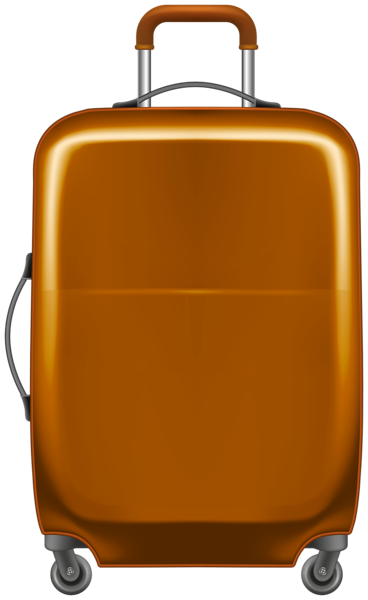 This png image - Trolley Bag Brown PNG Clipart, is available for free download
