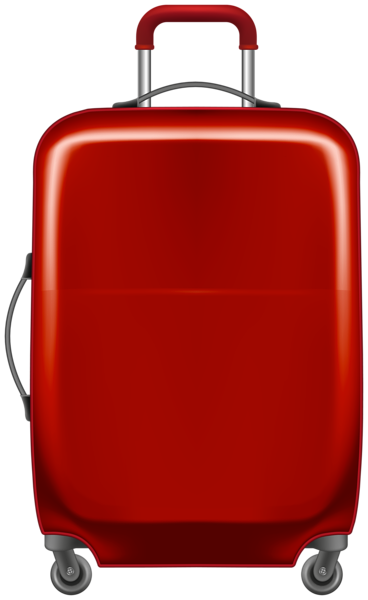 This png image - Trolley Bag Red PNG Clipart, is available for free download