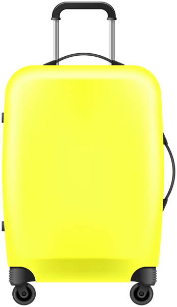 This png image - Yellow Trolley Bag PNG Clipart, is available for free download