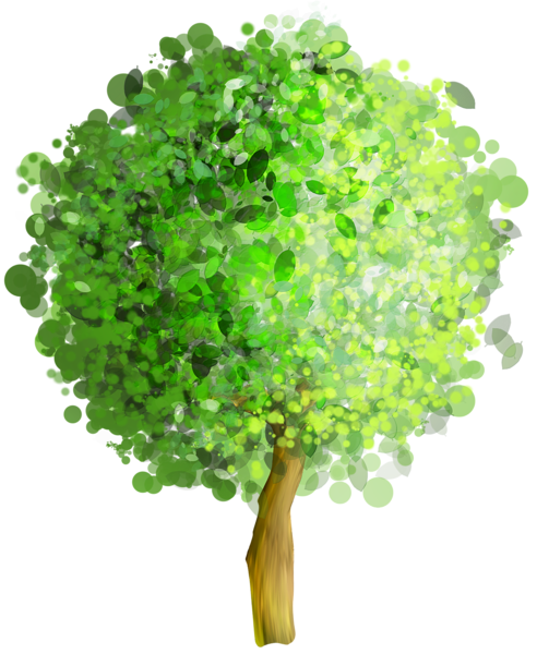 This png image - Green Art Tree PNG Clipart, is available for free download