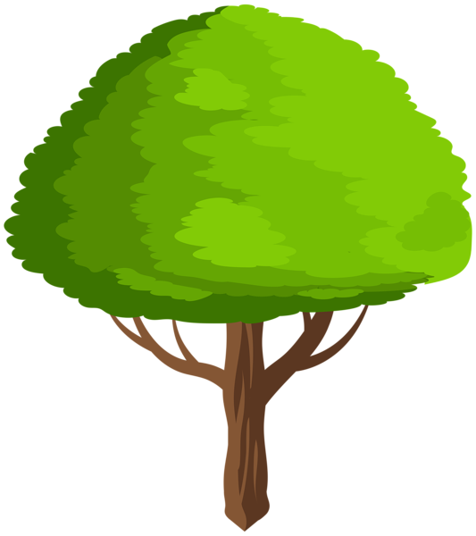 This png image - Green Tree Cartoon PNG Clip Art Image, is available for free download