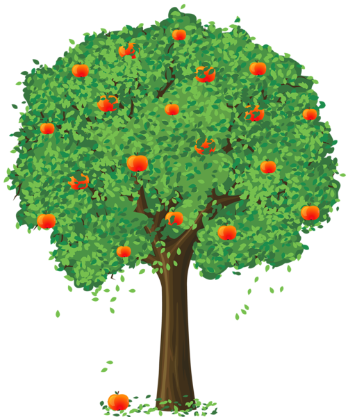 This png image - Painted Apple Tree PNG Clipart, is available for free download