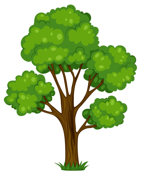 This png image - Painted Green Tree PNG Clipart Picture, is available for free download