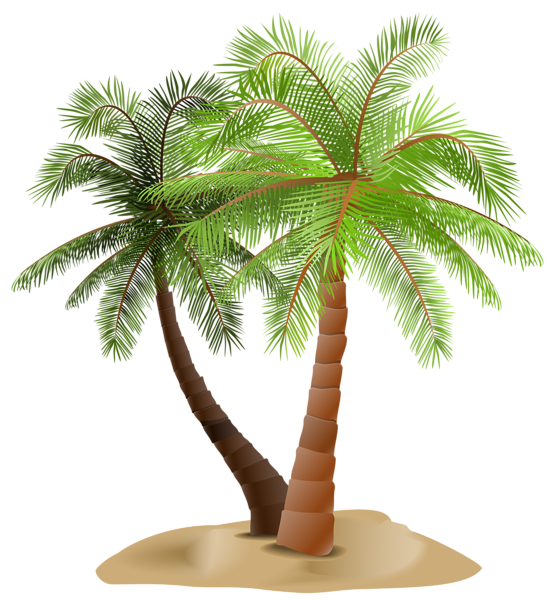This png image - Palms in Sand Transparent PNG Clip Art Image, is available for free download
